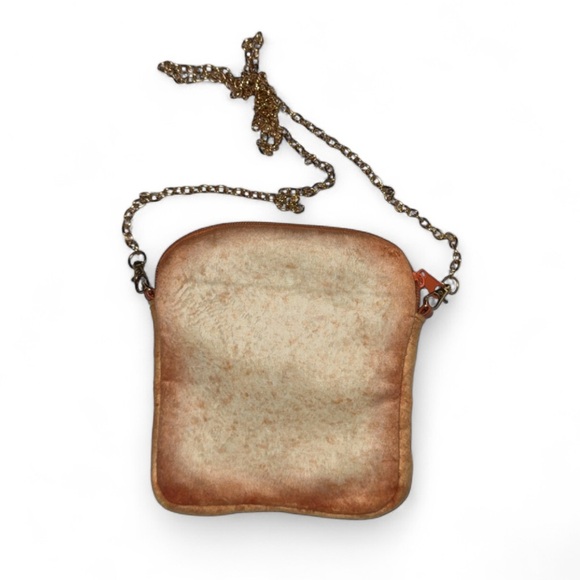 Buttered Toast Crossbody Bag Handbag Zipper 6 in. x 7 in. - Picture 2 of 3
